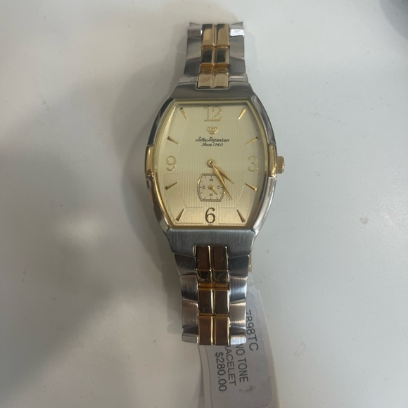 New Vintage Jules Jurgensen Men Two Tone stainless steel Watch no box - Picture 1 of 3